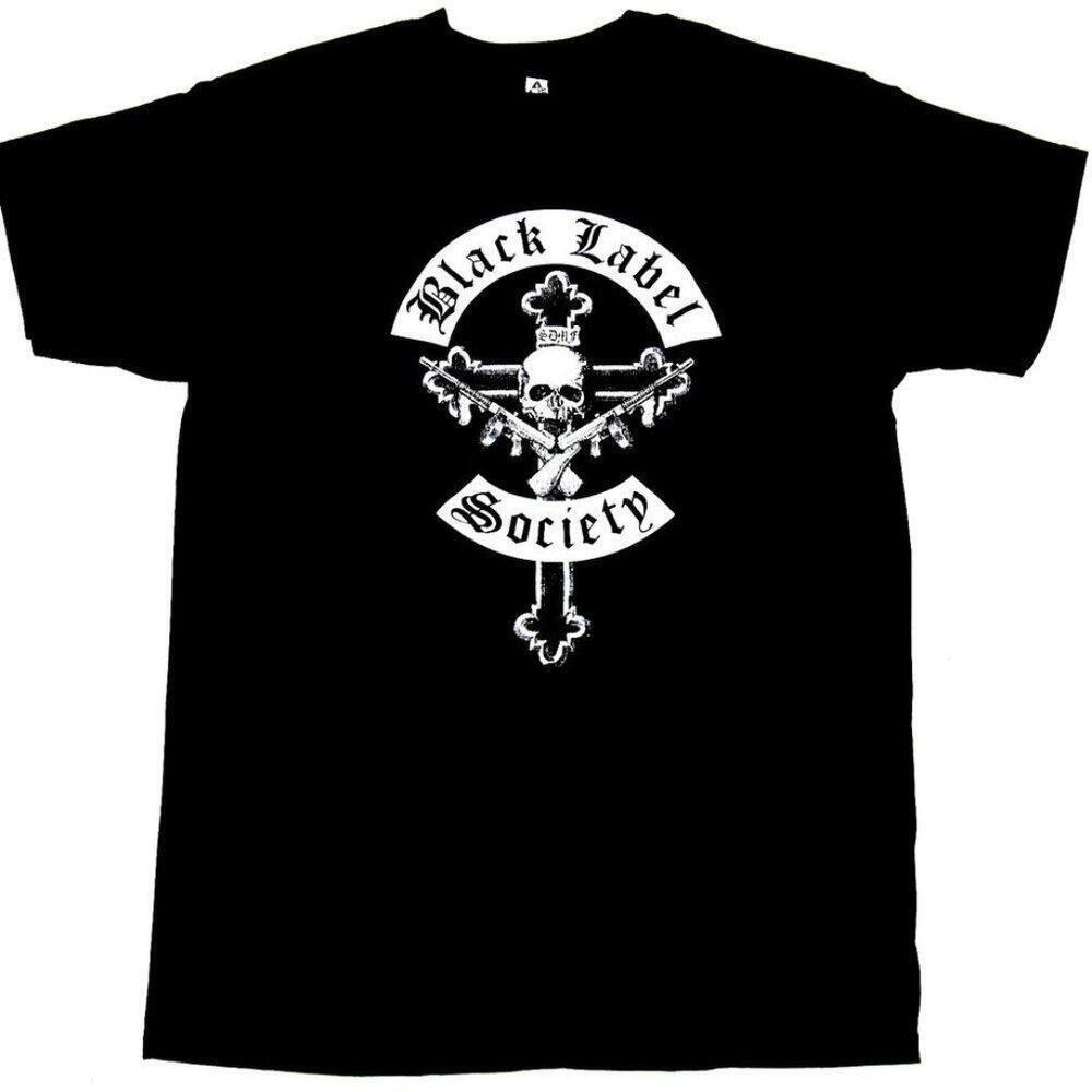 Black Label Society T-Shirt Crucifix Los Angeles Heavy Metal Band Graphic 73